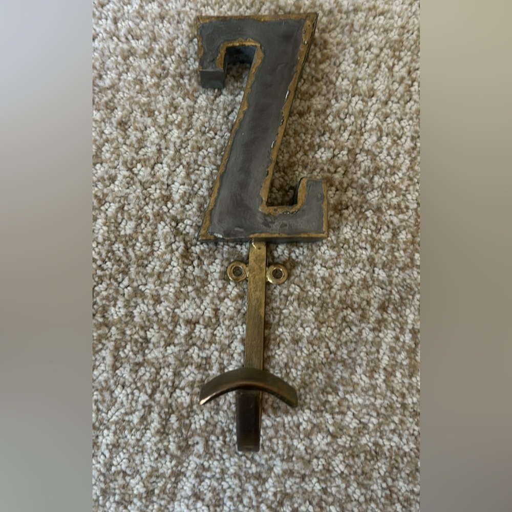 ‘Z’ Anthropologie  Marquee Letter Hook